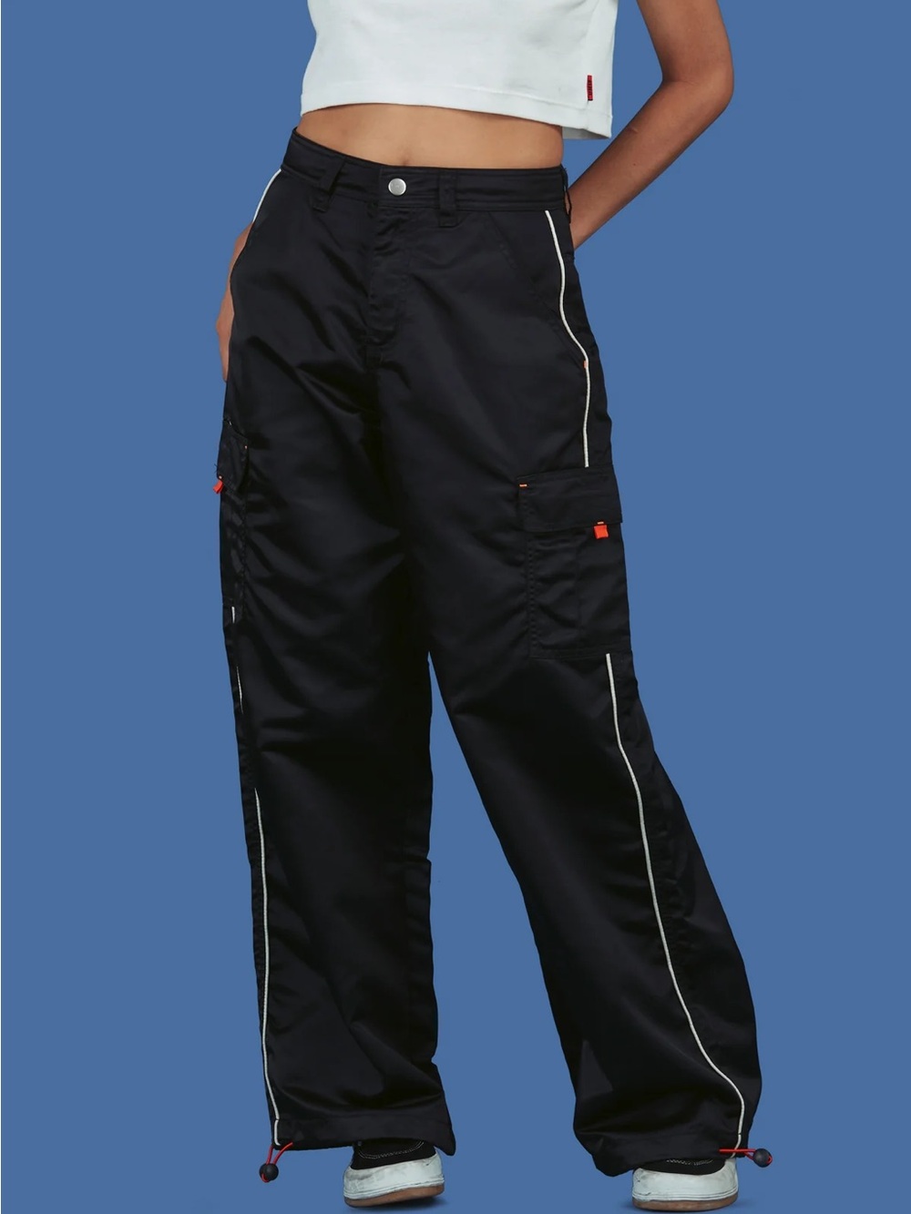 UNIF HTTP Pant Black Baggy Streetwear Size 25 Cargo